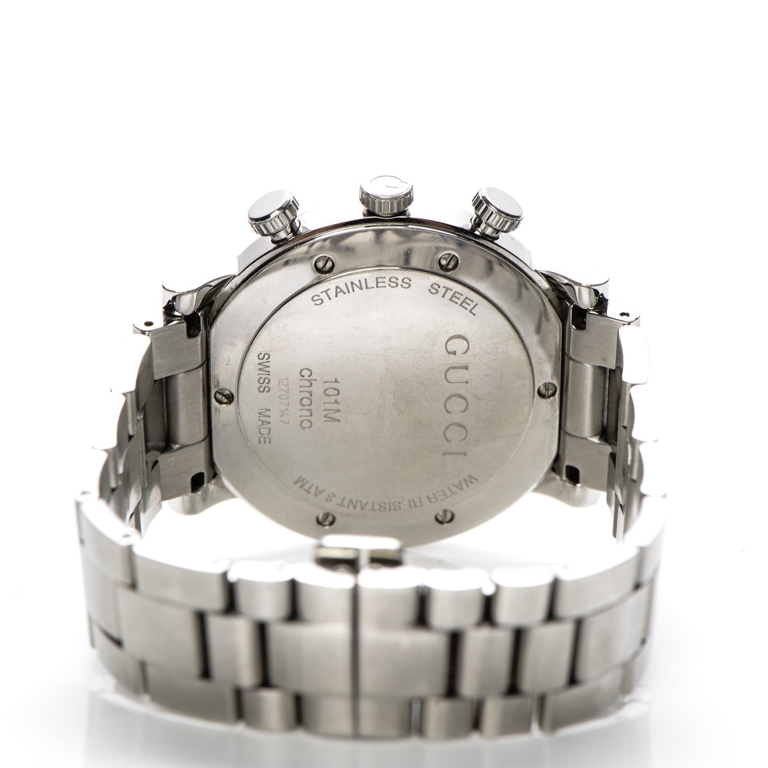 Gucci Stainless Steel 44mm G-Chrono Chronoscope Quartz Watch Black 6 of 7