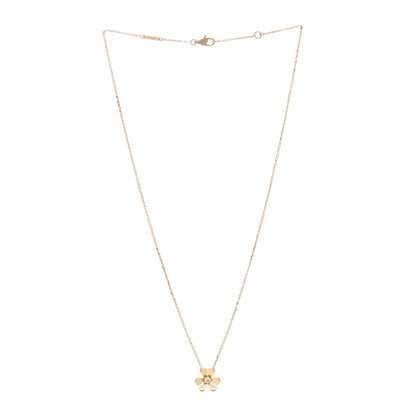 Van Cleef & Arpels 18K Yellow Gold Diamond Mini Frivole Pendant Necklace 3 of 5