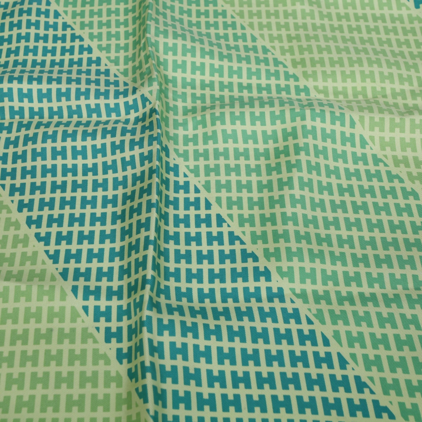Silk H en Biais Scarf 90 Green