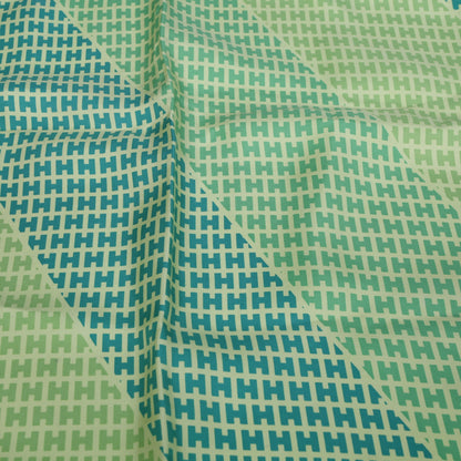 Hermes Silk H en Biais Scarf 90 Green 3 of 6