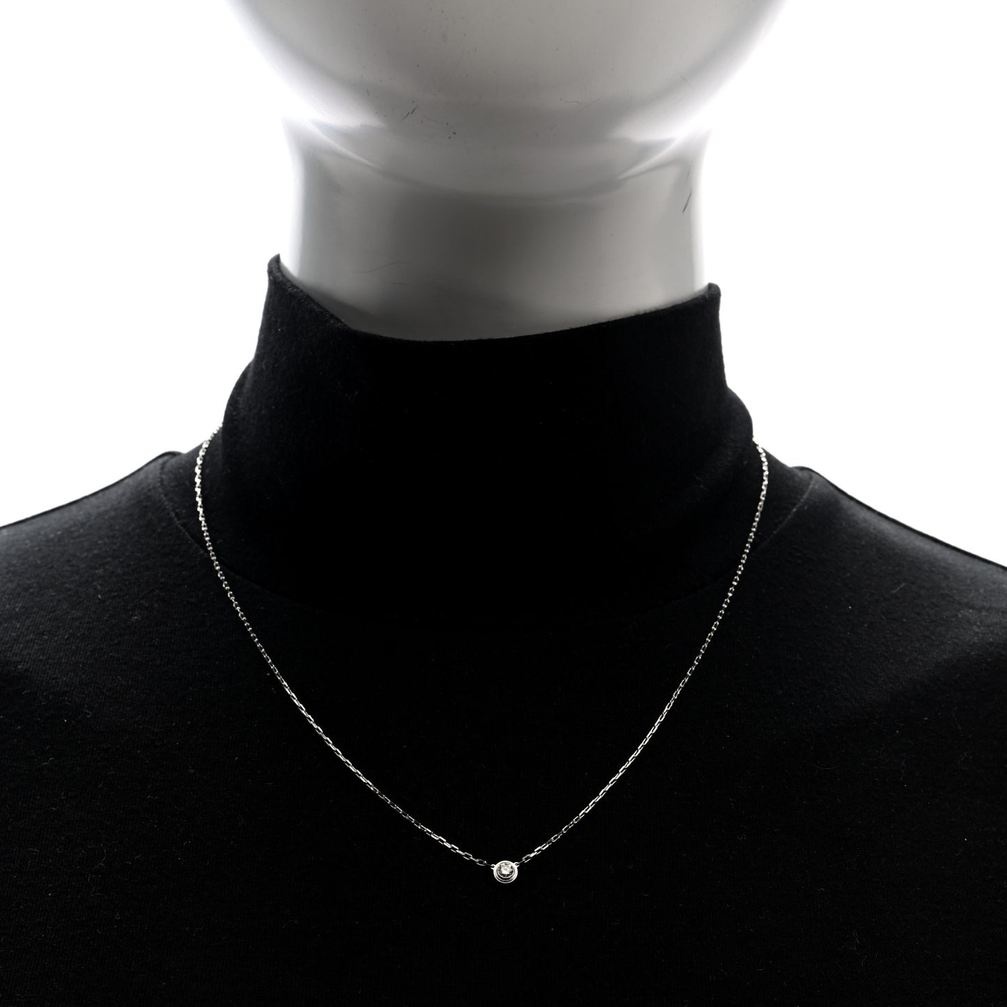 18K White Gold Diamond SM D'Amour Pendant Necklace