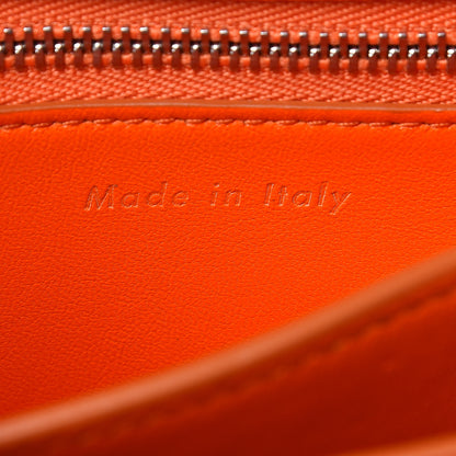 Celine Box Calfskin Small Classic Box Flap Bag Orange 7 of 12