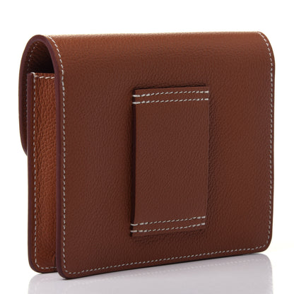 Hermes Evercolor Roulis Slim Wallet Gold 2 of 4