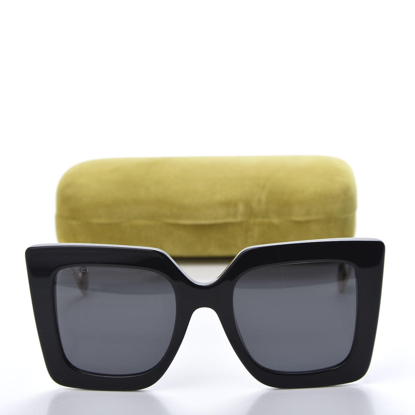 Acetate Oversize Square Frame GG0435S Sunglasses Black