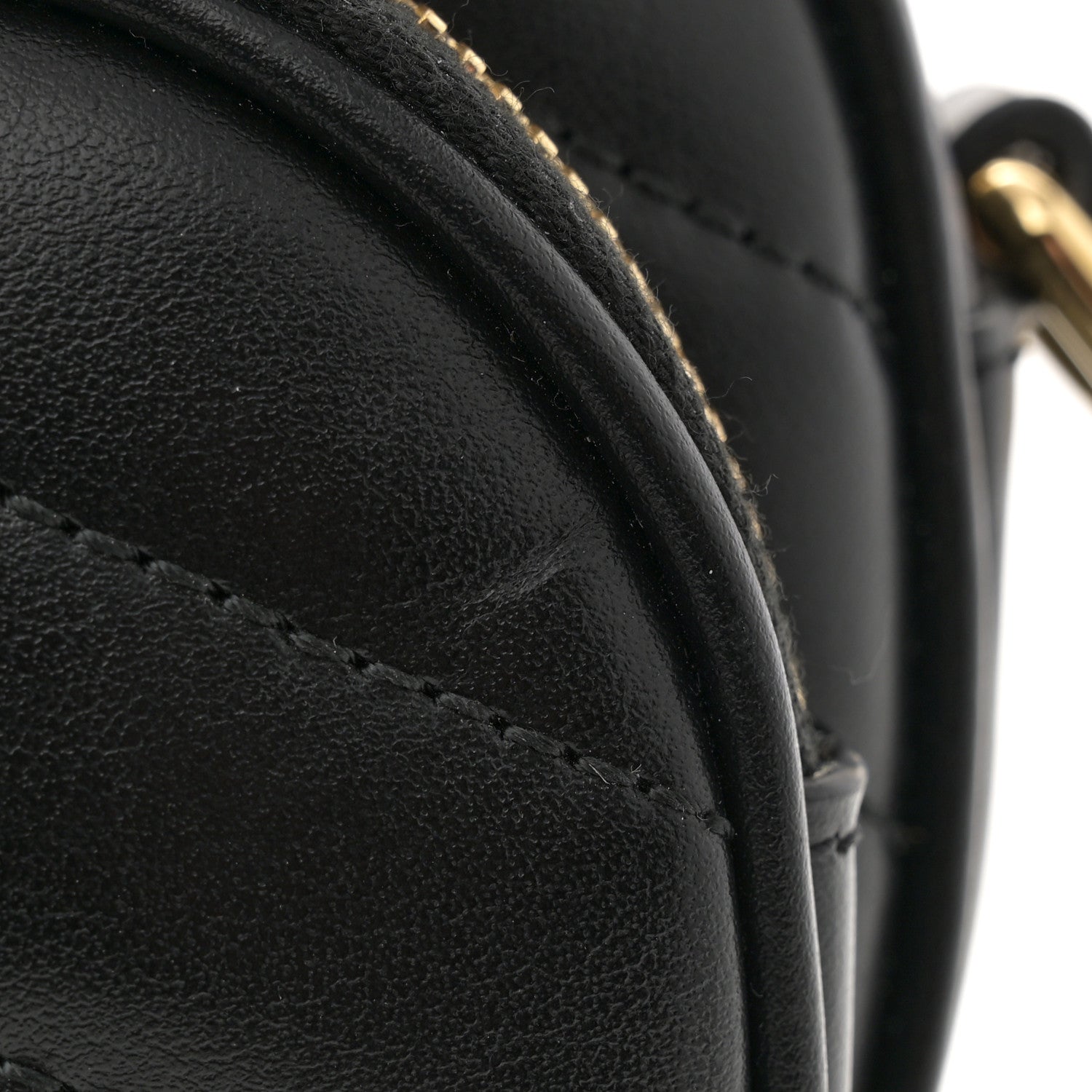 Gucci Calfskin Matelasse Diagonal Mini Interlocking G Heart Shoulder Bag Black 11 of 11