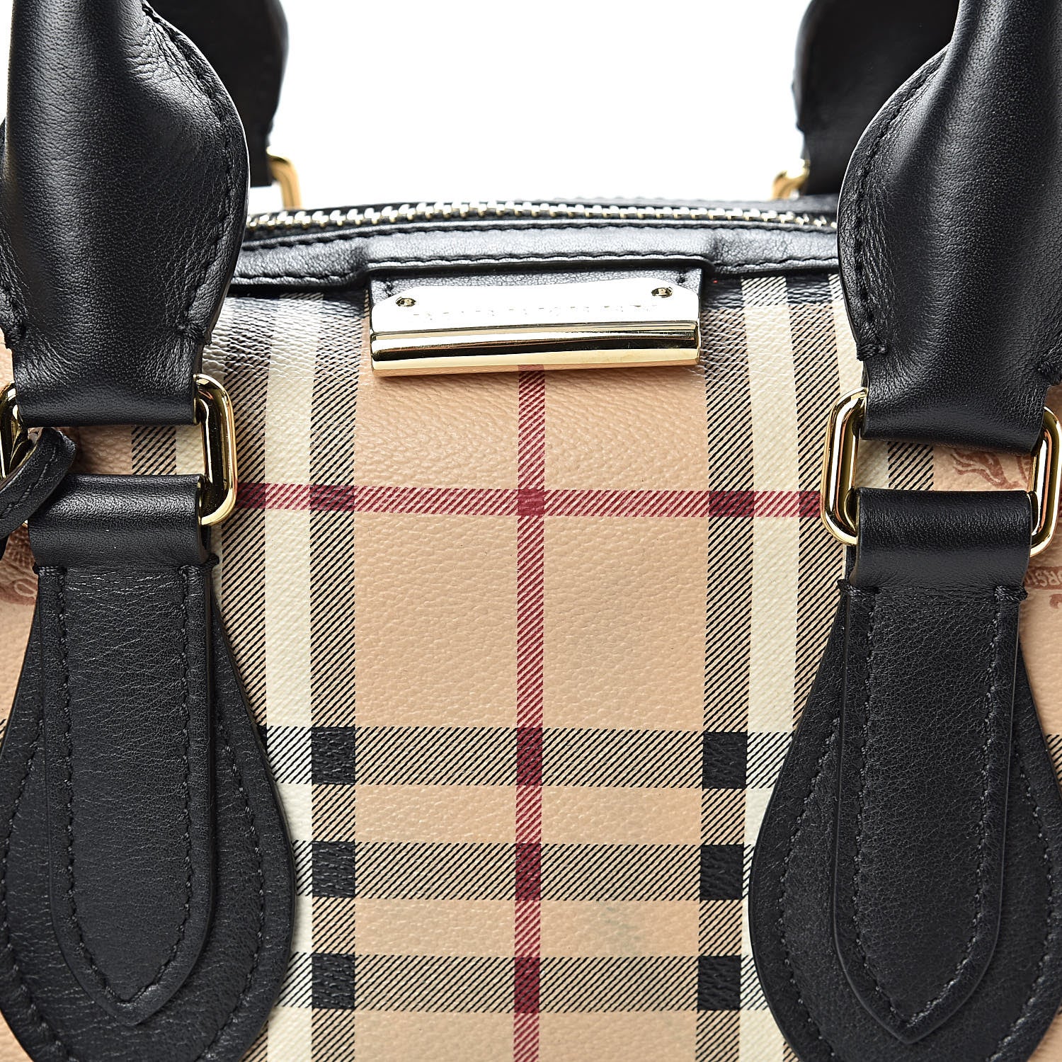 Burberry Haymarket Check Small Gladstone Black 10 of 12