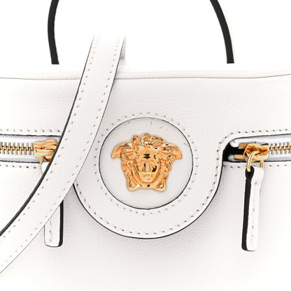 Versace Grained Calfskin Medusa Vanity Case Optical White 8 of 13