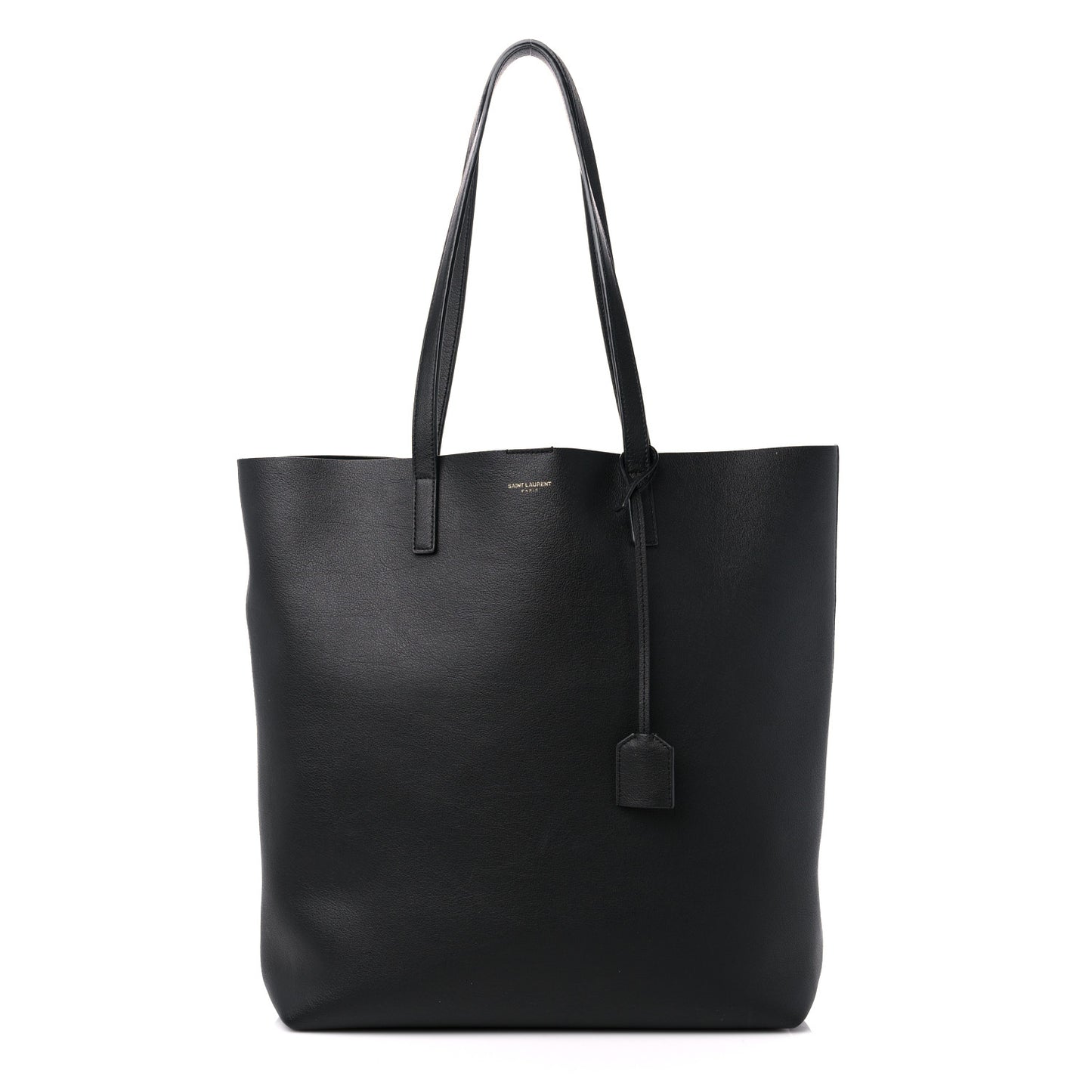 Calfskin Medium Shopper Tote Black