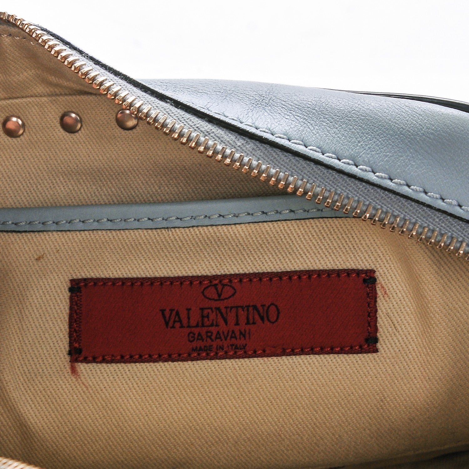 Valentino Garavani Calfskin Rockstud Camera Crossbody Bag Sky Sorbet 6 of 6