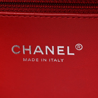 Chanel Lambskin Quilted Medium CC Filigree Vanity Case Dark Red 8 of 25