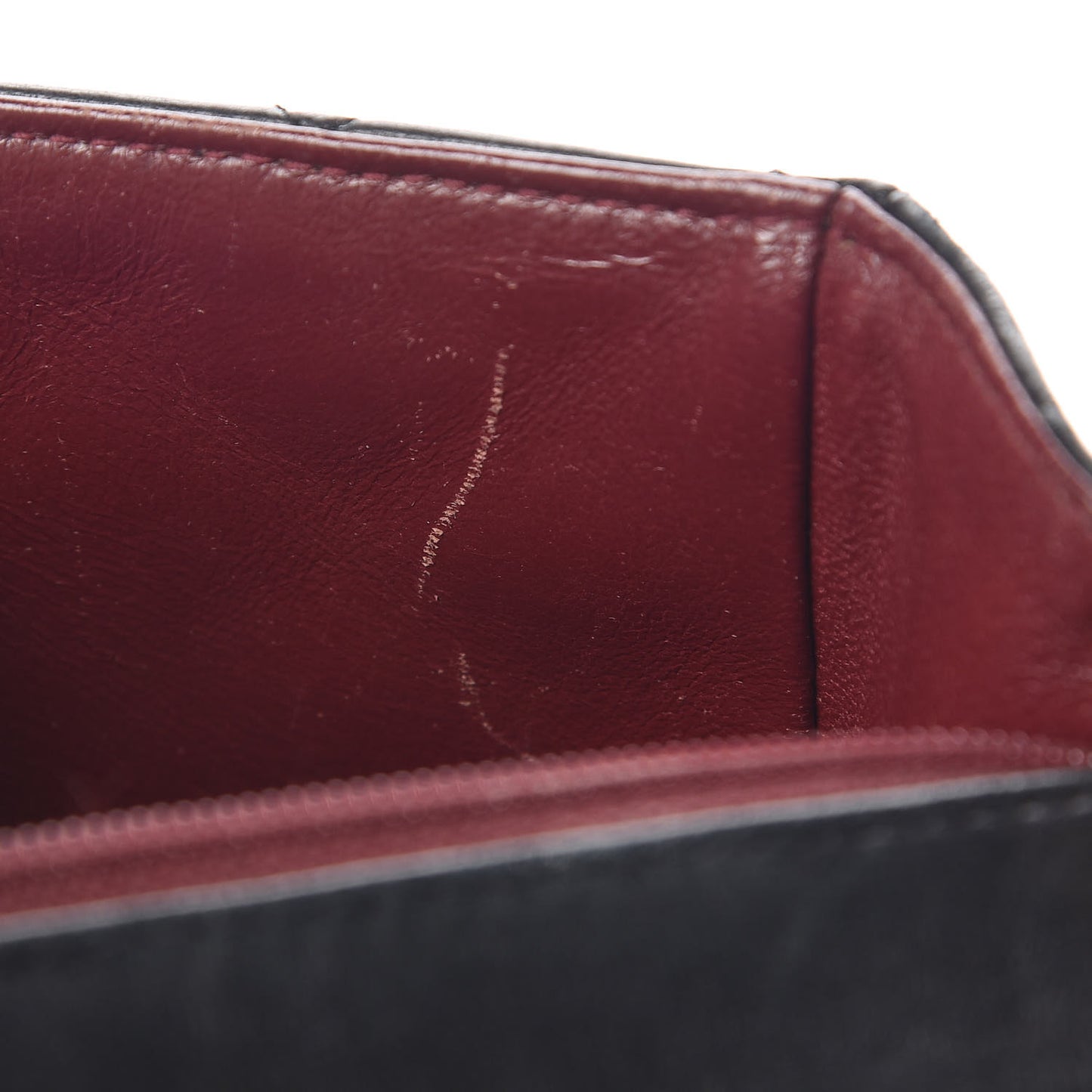 Lambskin Quilted Mini Square Flap Black
