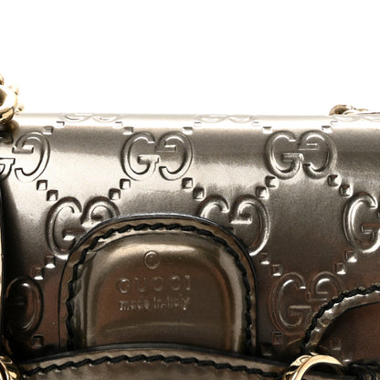 Gucci Shine Guccissima Mini Emily Chain Shoulder Bag Sasso 8 of 10