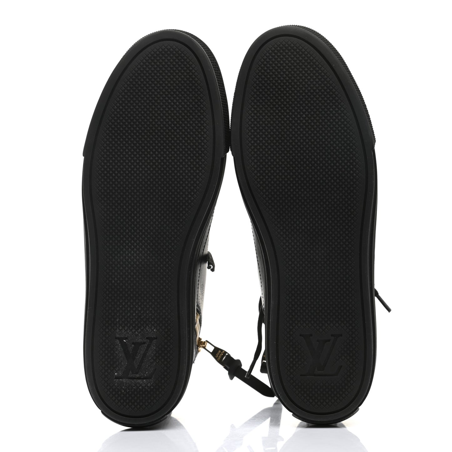 Calfskin Monogram Stellar Sneaker Boots 36 Black White