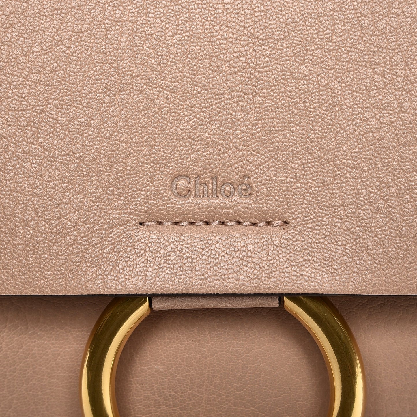 Calfskin Medium Faye Shoulder Bag Biscotti Beige