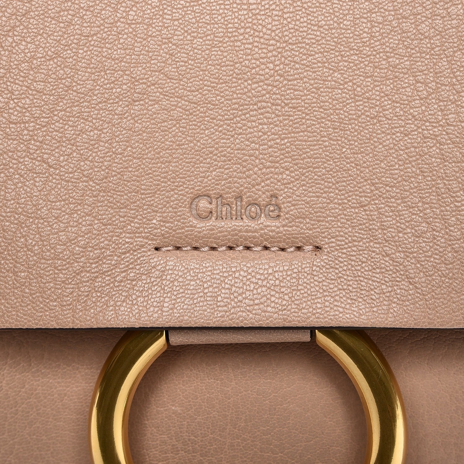 Chloe Calfskin Medium Faye Shoulder Bag Biscotti Beige 8 of 8