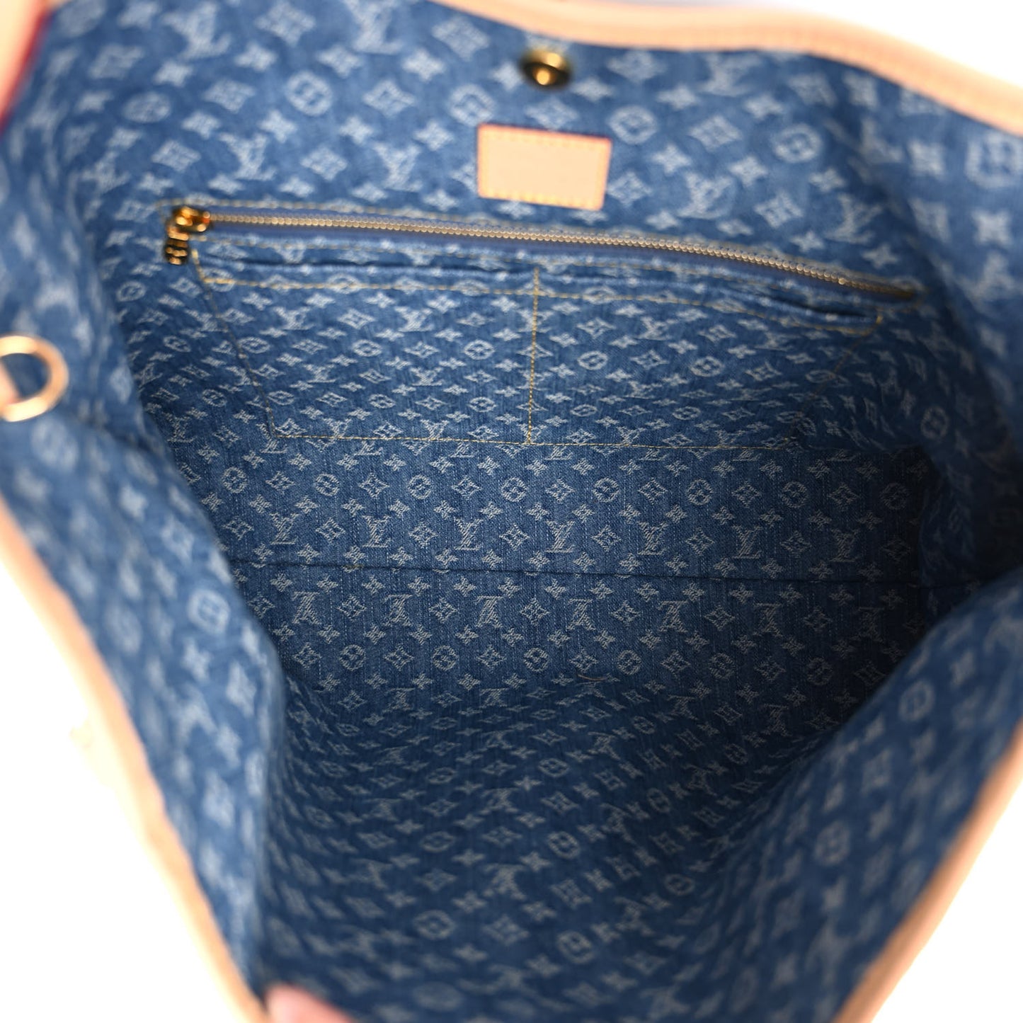 Monogram Denim CarryAll MM Blue