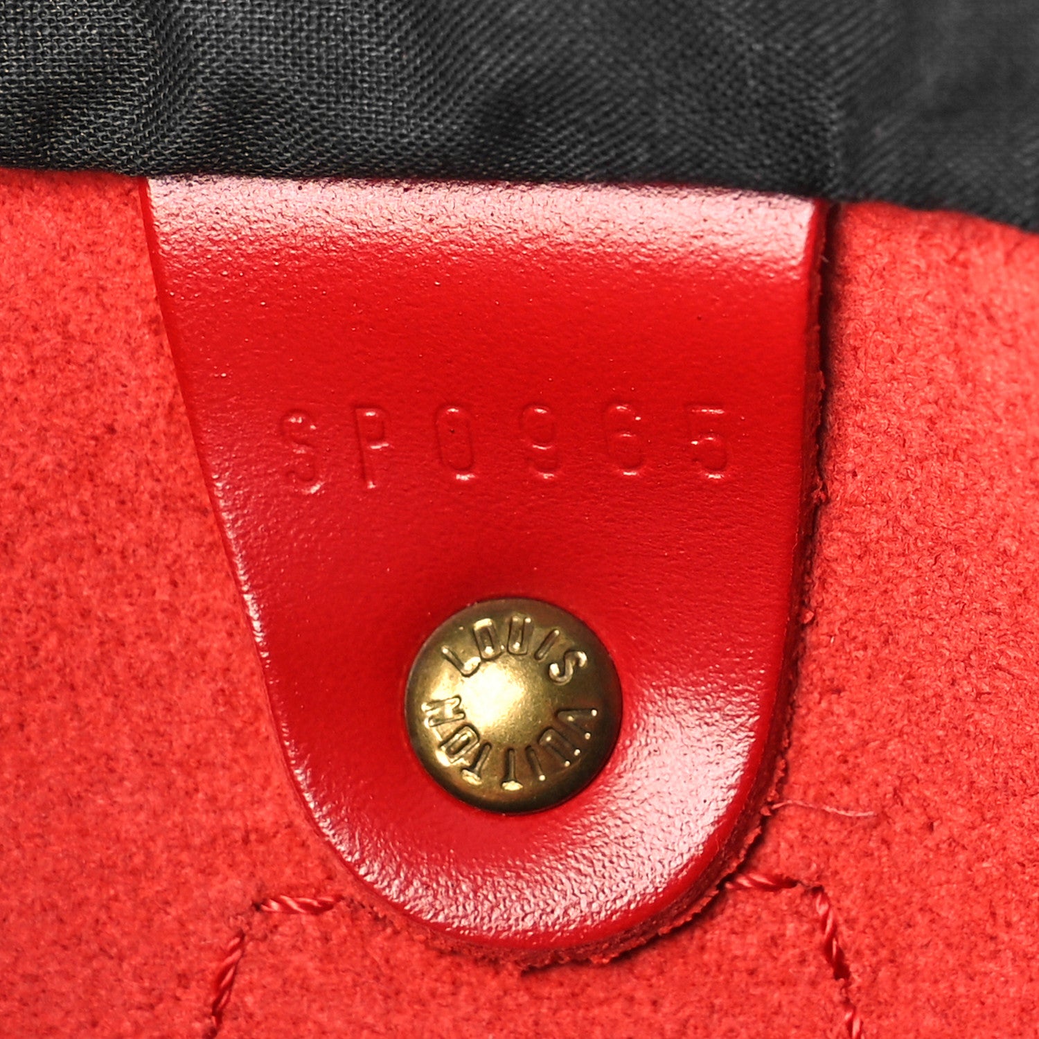 Louis Vuitton Epi Speedy 25 Castillan Red 6 of 11