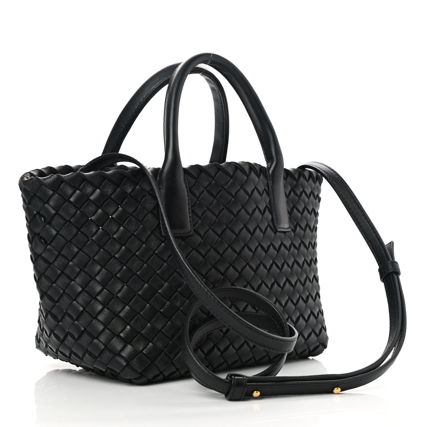 Nappa Intrecciato Mini Cabat Black