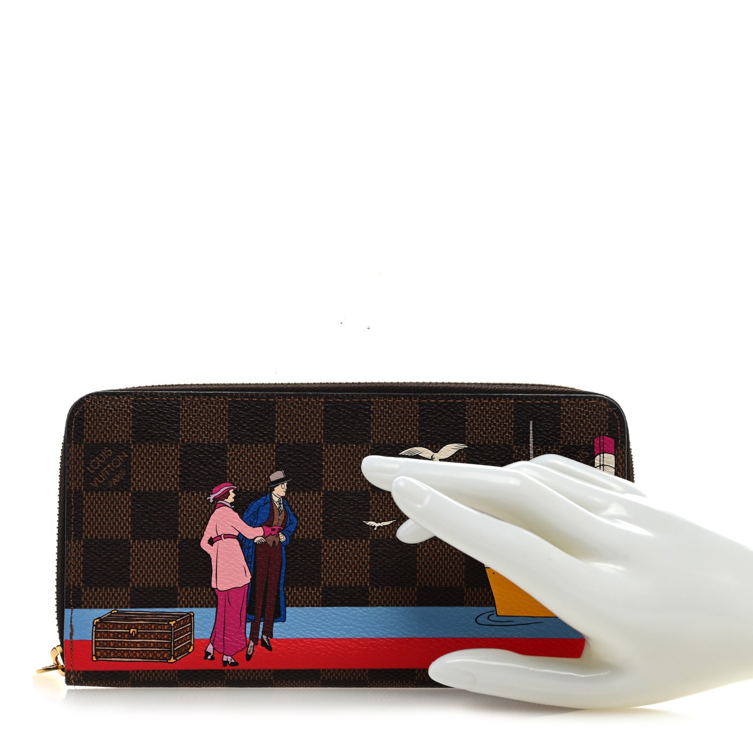 Louis Vuitton Monogram 2016 Christmas Animation Zippy Wallet Rouge 2 of 6