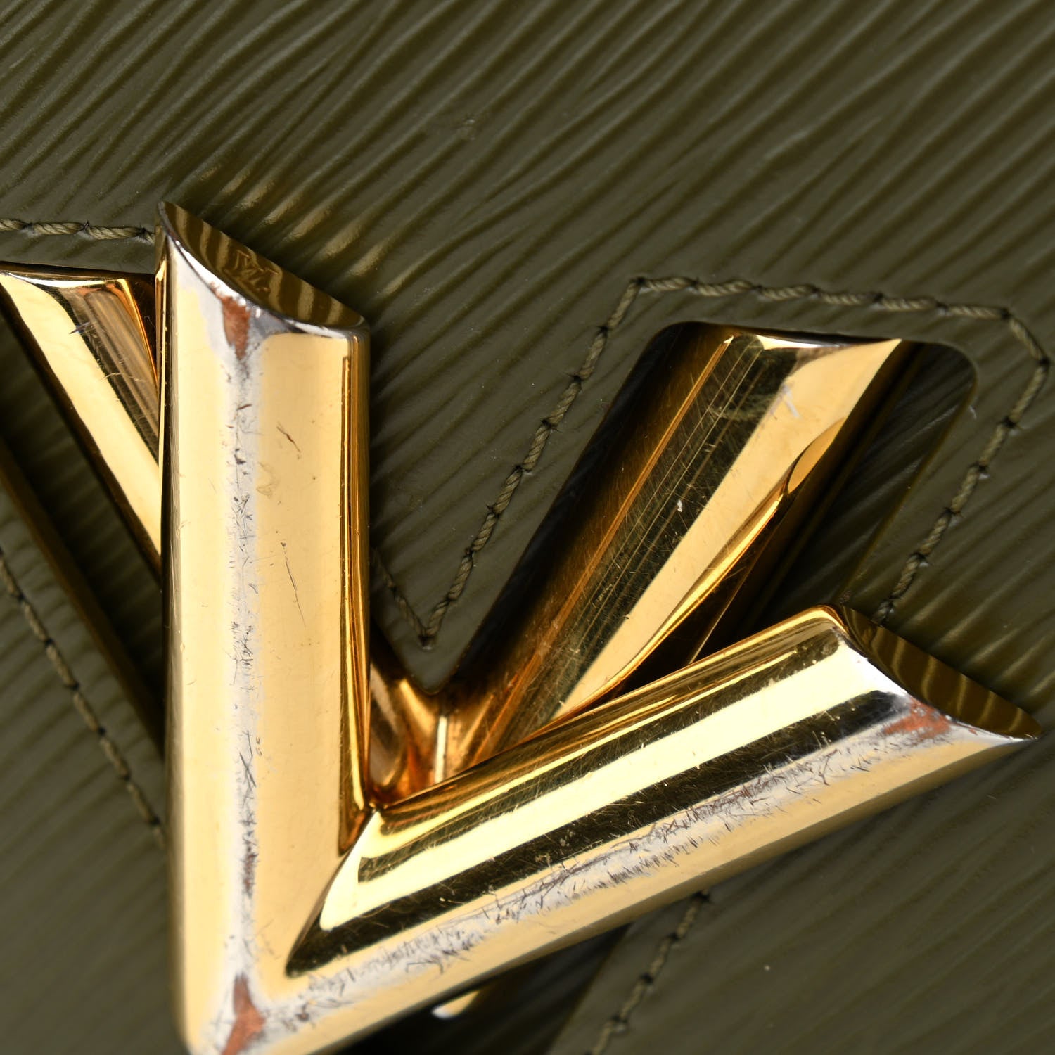 Louis Vuitton Epi Twist Shoulder Bag MM Kaki 12 of 12