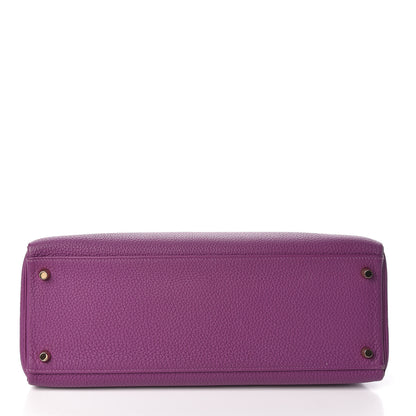 Hermes Togo Kelly Retourne 35 Anemone 6 of 35