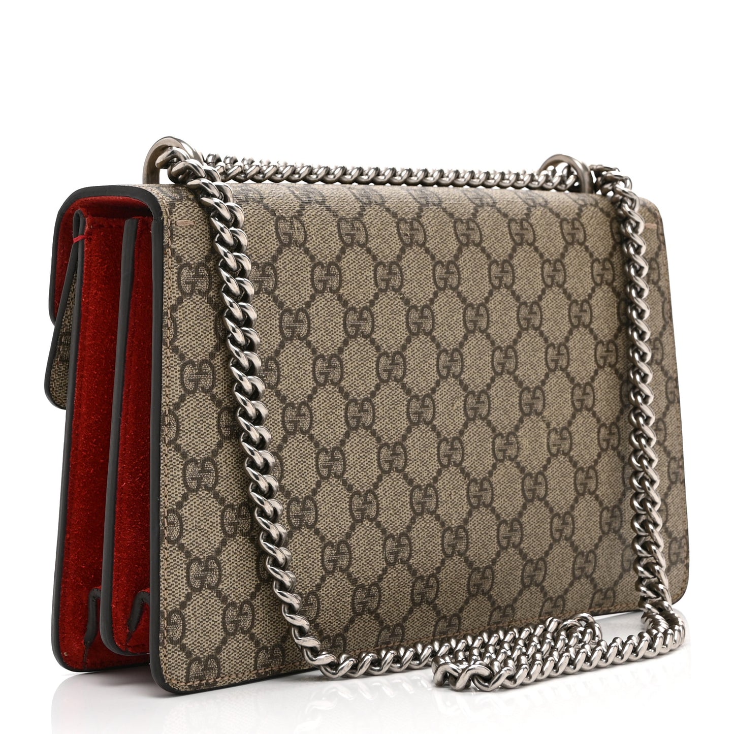 GG Supreme Monogram Small Dionysus Shoulder Bag Red