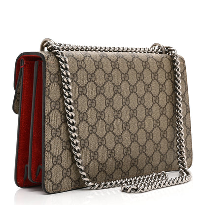 Gucci GG Supreme Monogram Small Dionysus Shoulder Bag Red 3 of 10