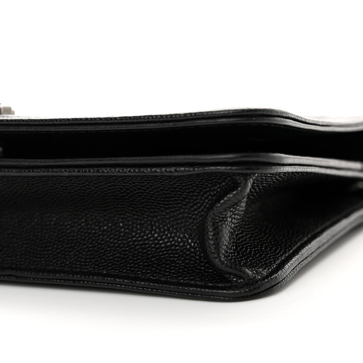 Caviar Quilted Boy Wallet On Chain WOC Black