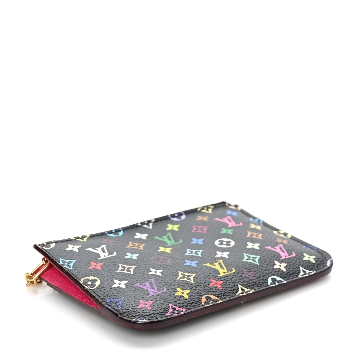 Louis Vuitton Monogram Multicolor Key Pouch Black Grenade 4 of 7
