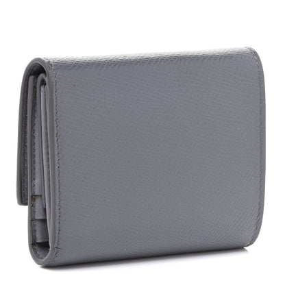 Celine Grained Calfskin Small Tri-Fold Wallet Grey 3 of 7