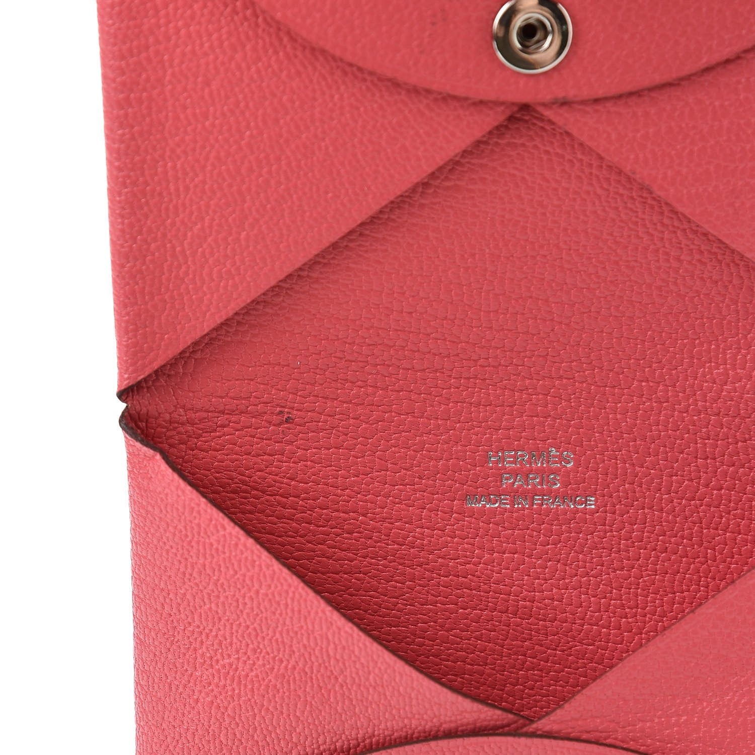 Hermes Chevre Mysore Calvi Card Case Rose Azalee 8 of 8