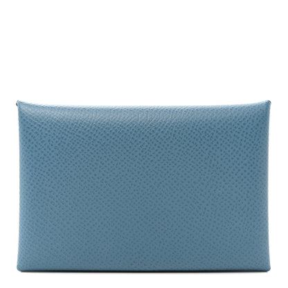 Hermes Epsom Calvi Card Case Cobalt 1 of 7