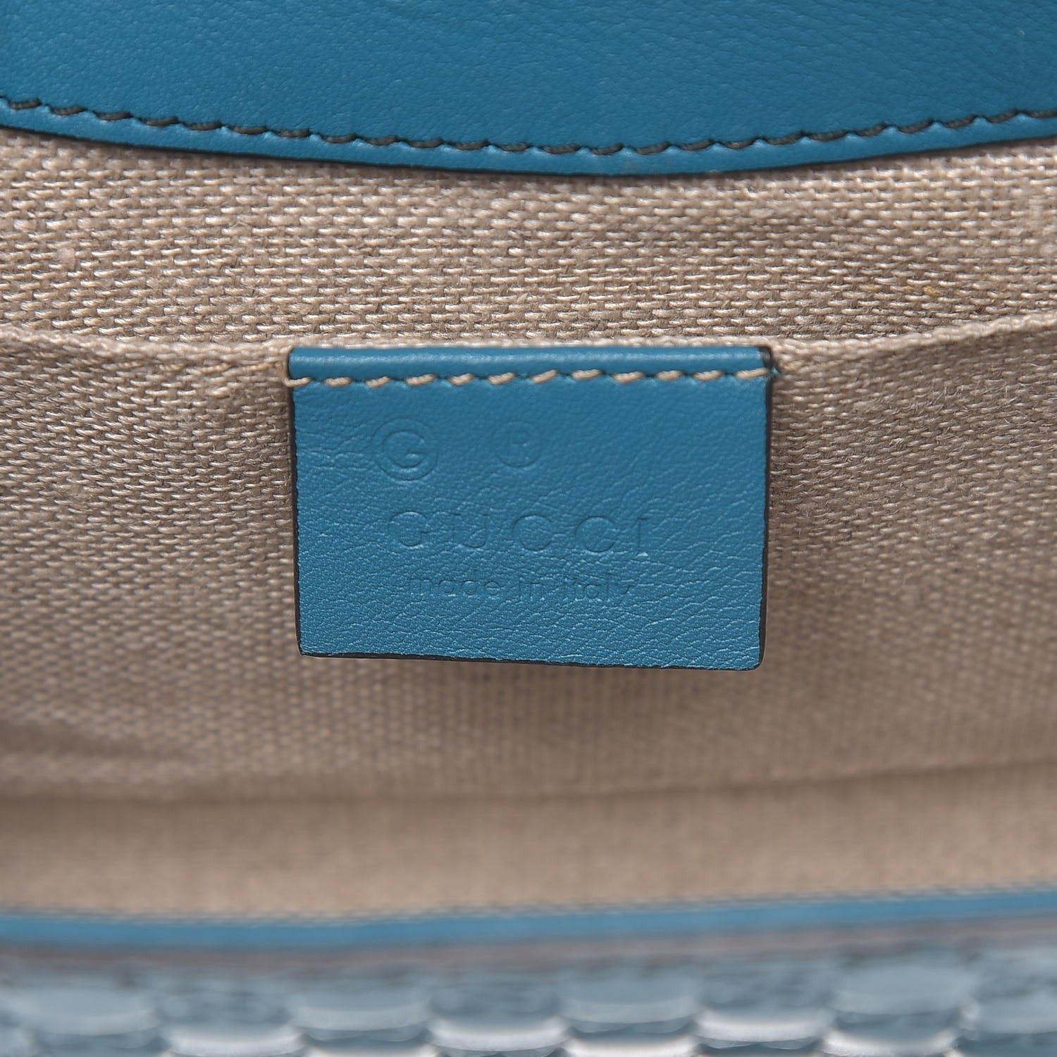 Gucci Microguccissima Mini Emily Shoulder Bag Deep Cobalt 7 of 8