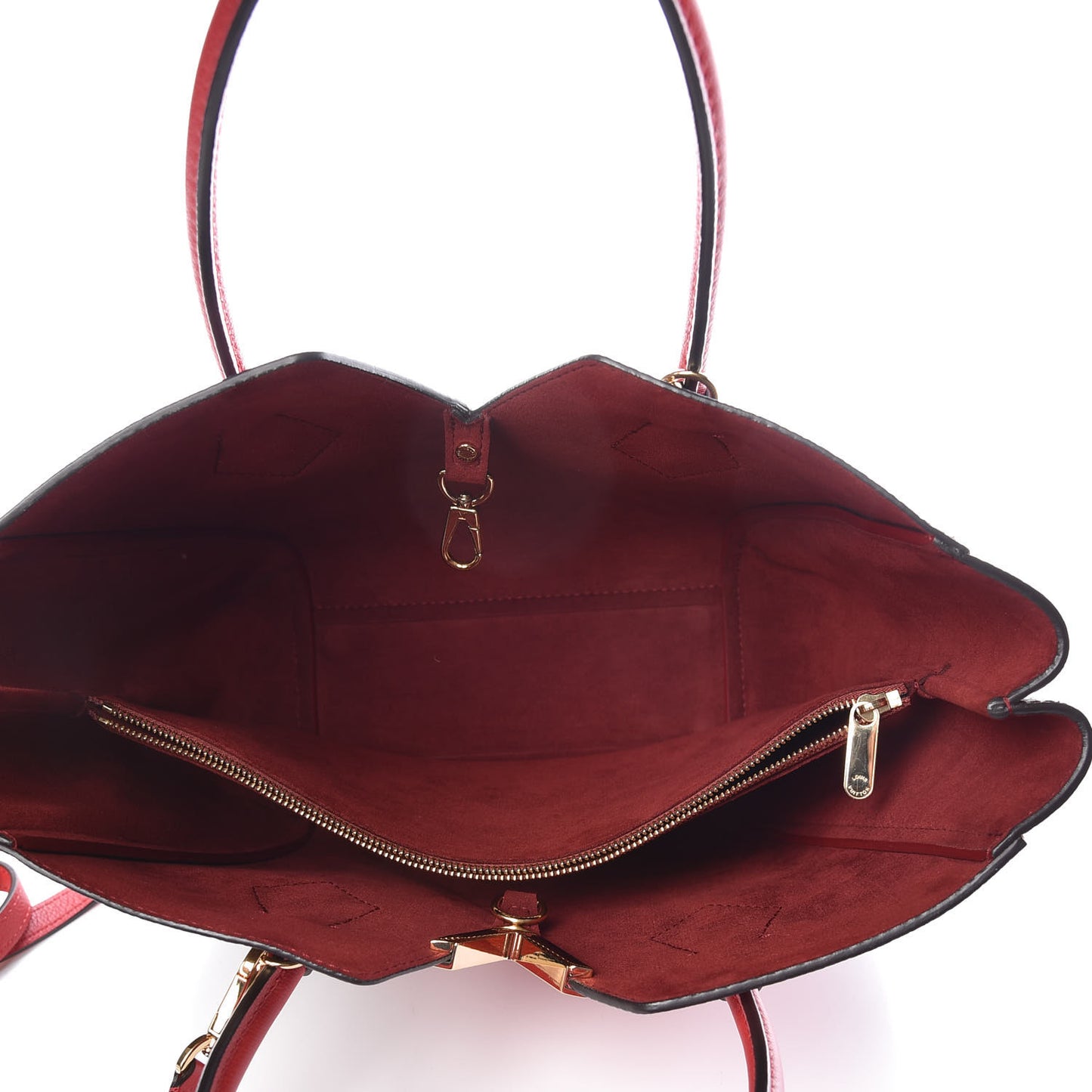 Calfskin Monogram Kimono Tote PM Cherry
