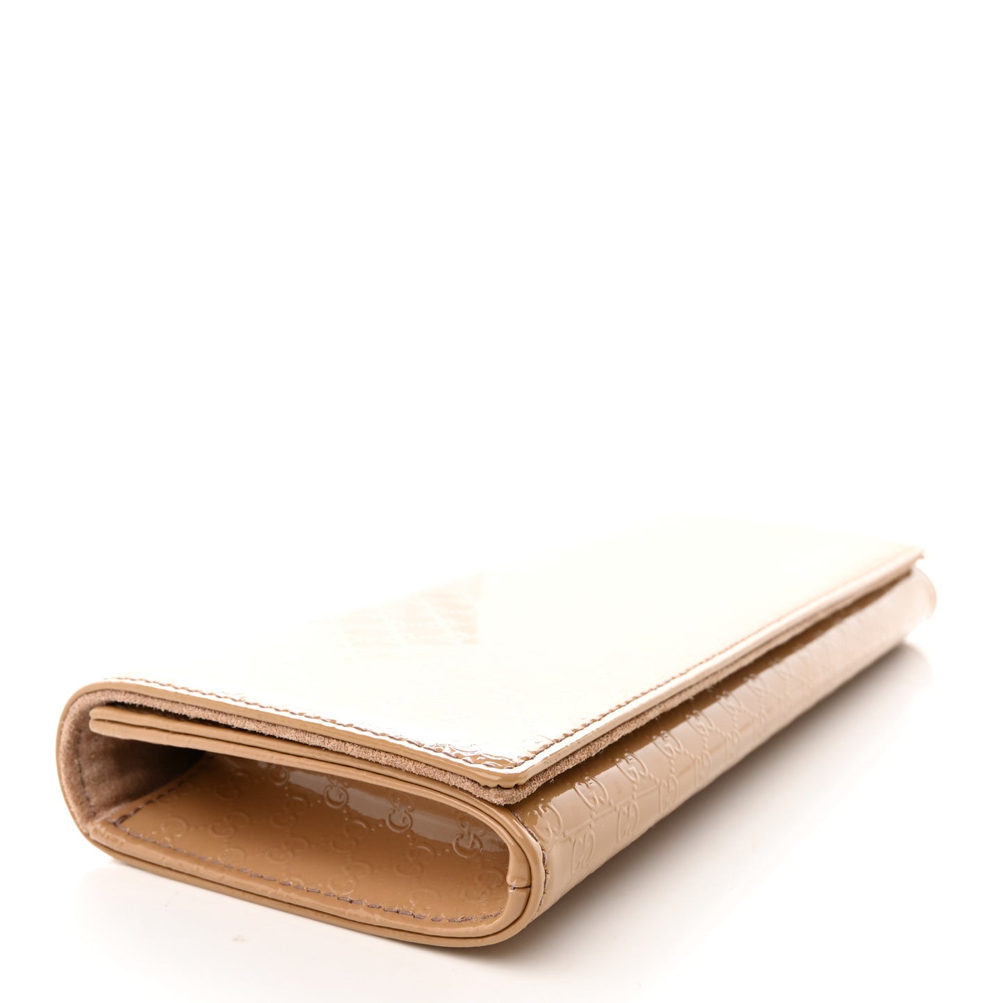 Patent Microguccissima Small Broadway Clutch Dark Cipria