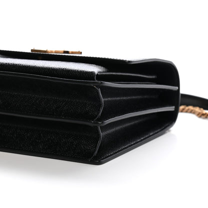 Saint Laurent Coated Bark Calfskin Medium Monogram Sunset Black 8 of 8
