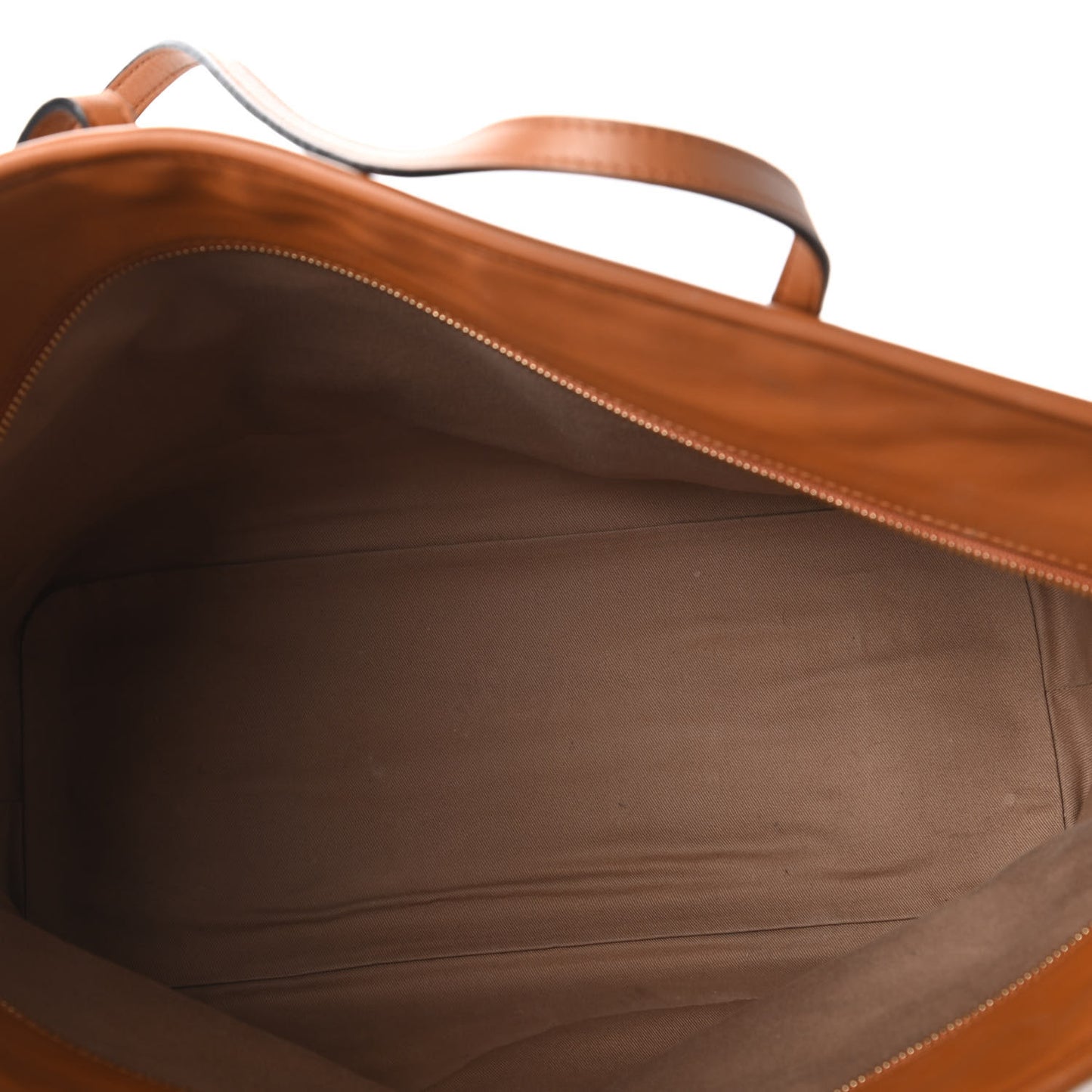Visetos Metallic Leopard Print Medium Anya Shopper Tote Cognac