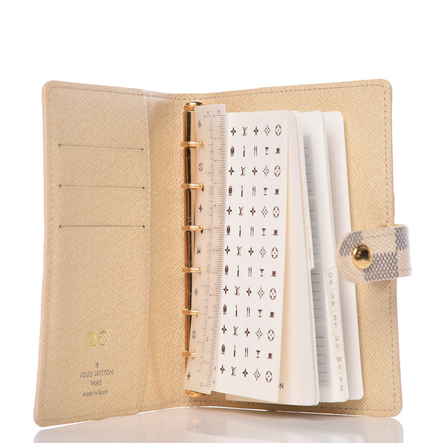 Damier Azur Small Ring Agenda Cover