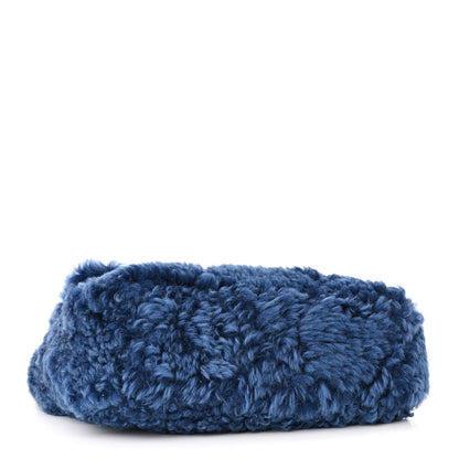 Chanel Shearling Sheepskin Large Chanel 19 Flap Blue 4 of 11