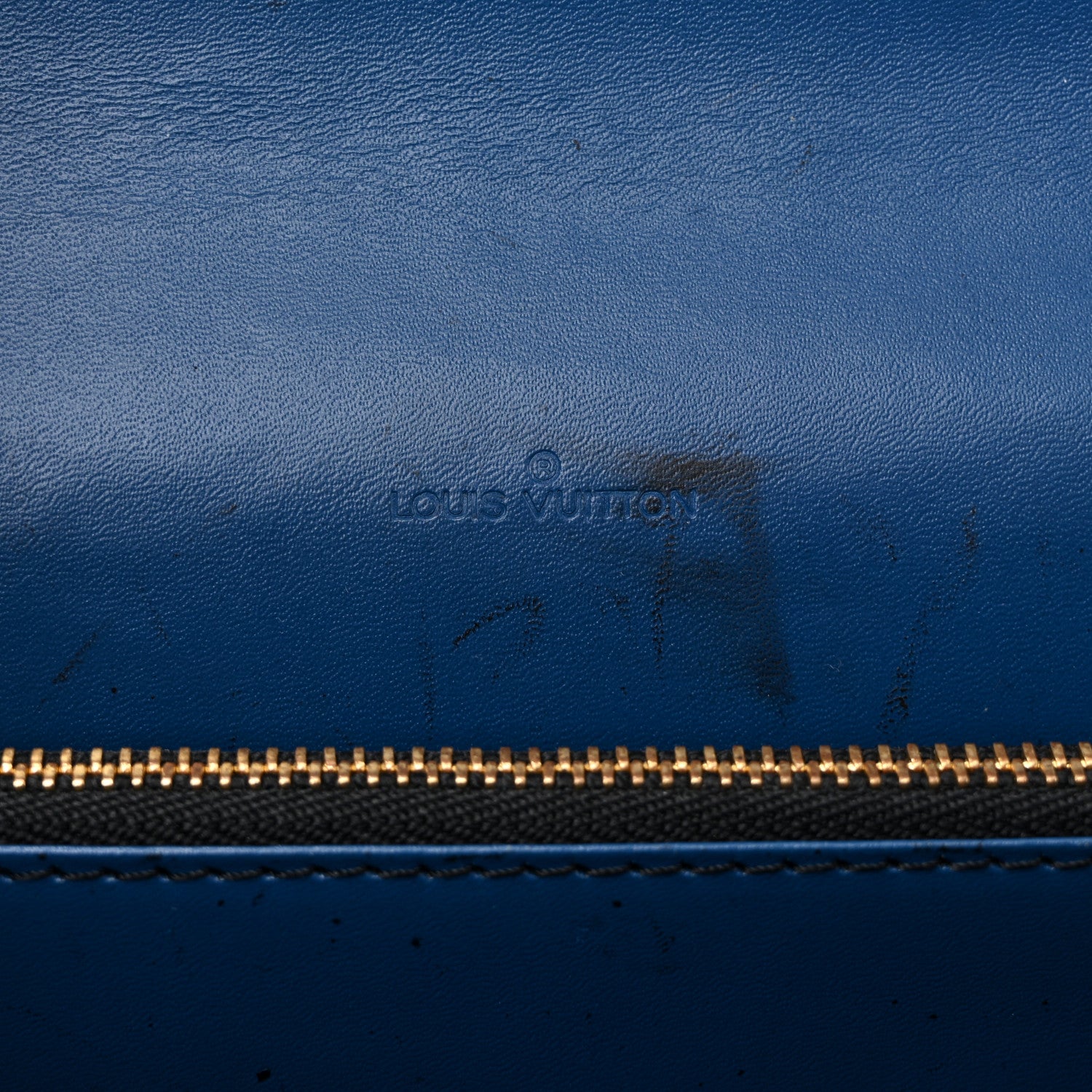 Louis Vuitton Epi Sac Friedland Black Blue 6 of 16