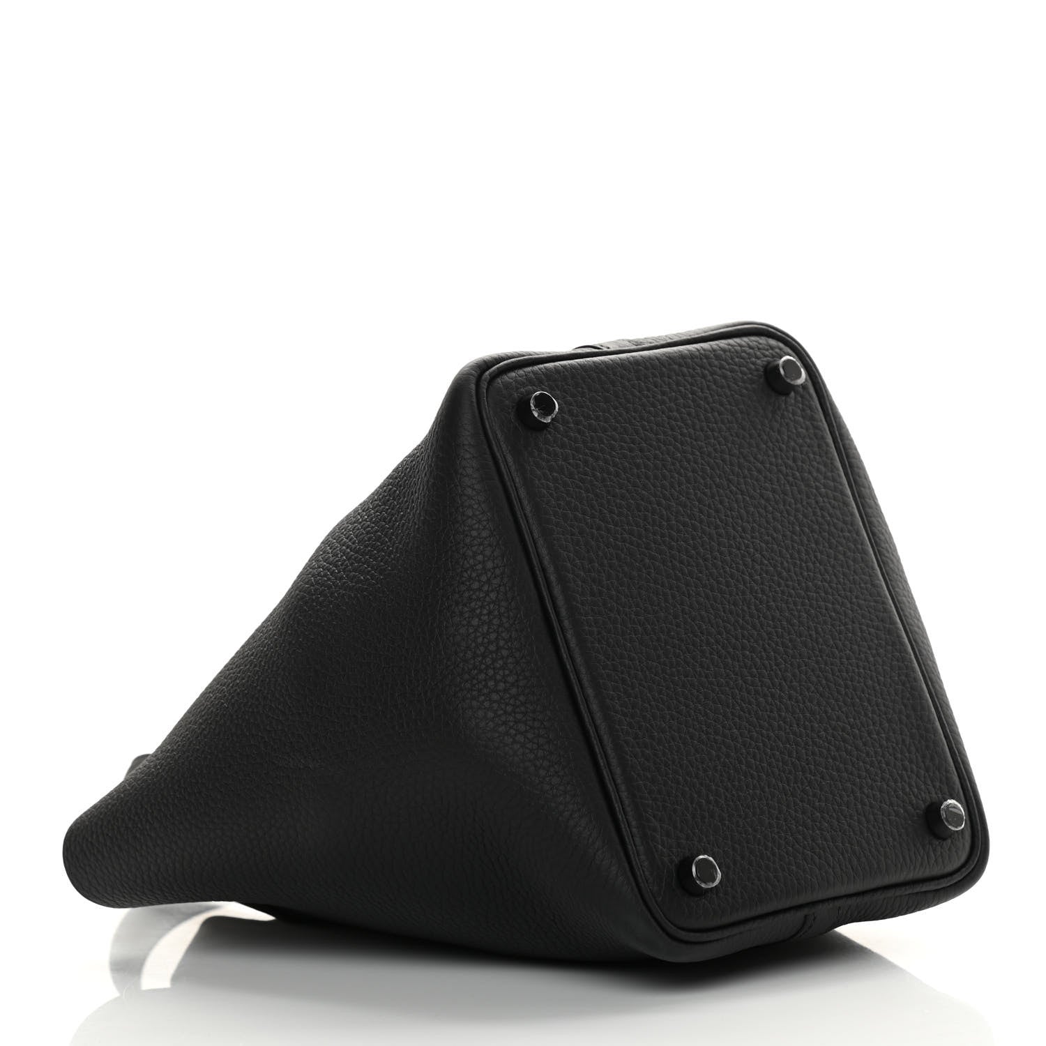Hermes Taurillon Clemence Monochrome Picotin Lock 18 PM Black 4 of 12