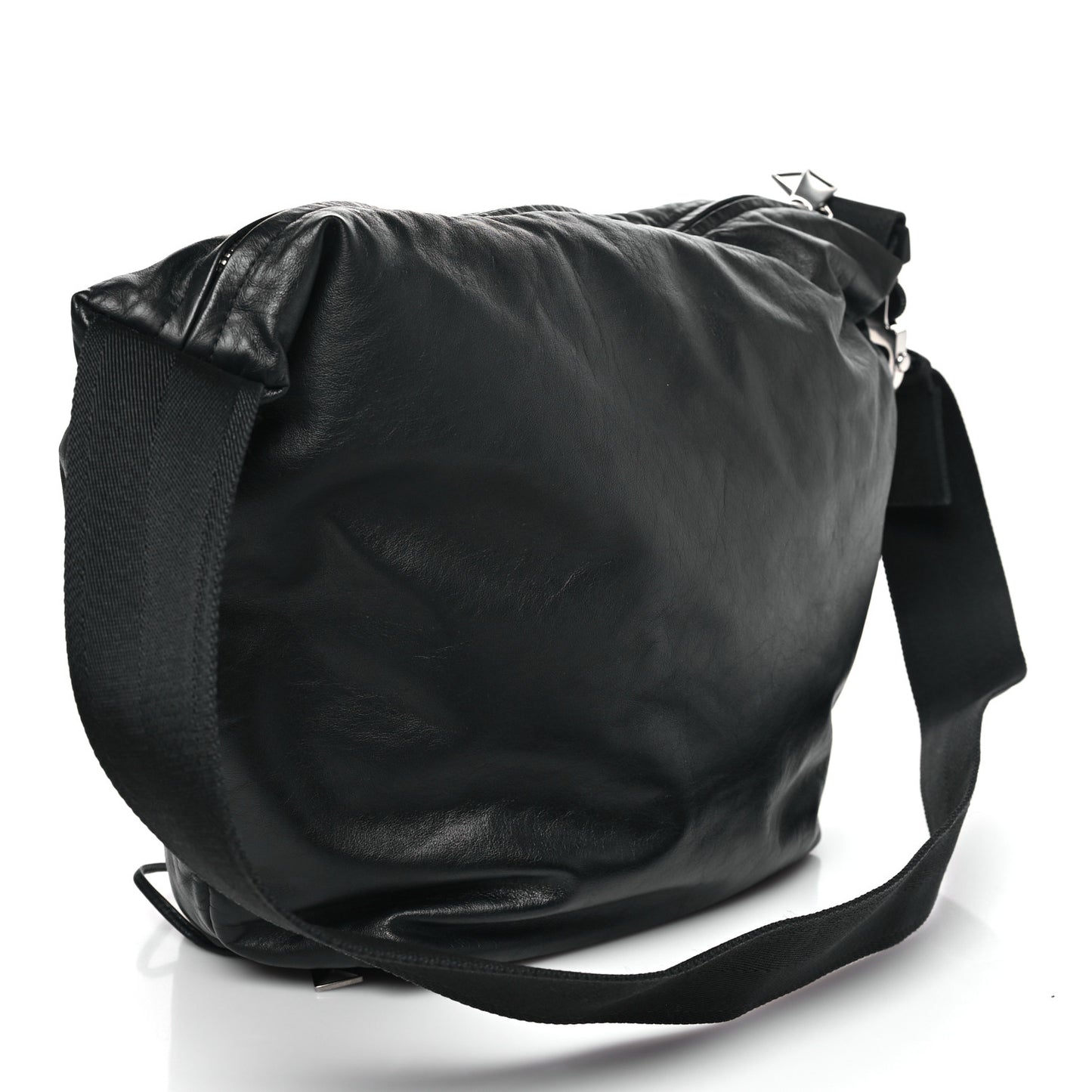 Calfskin Hidrology Shoulder Bag Black