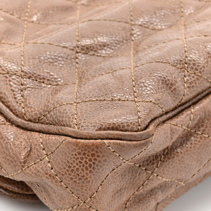 Chanel Caviar Quilted Medium Easy Flap Brown 12 of 15