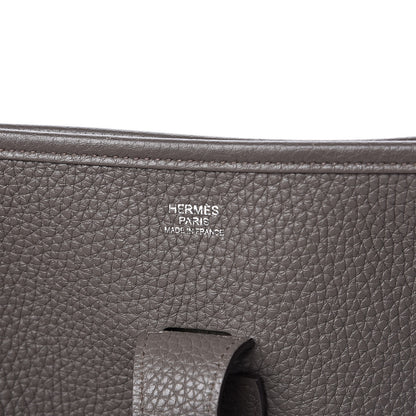 Hermes Taurillon Clemence Evelyne III GM Etain 6 of 11