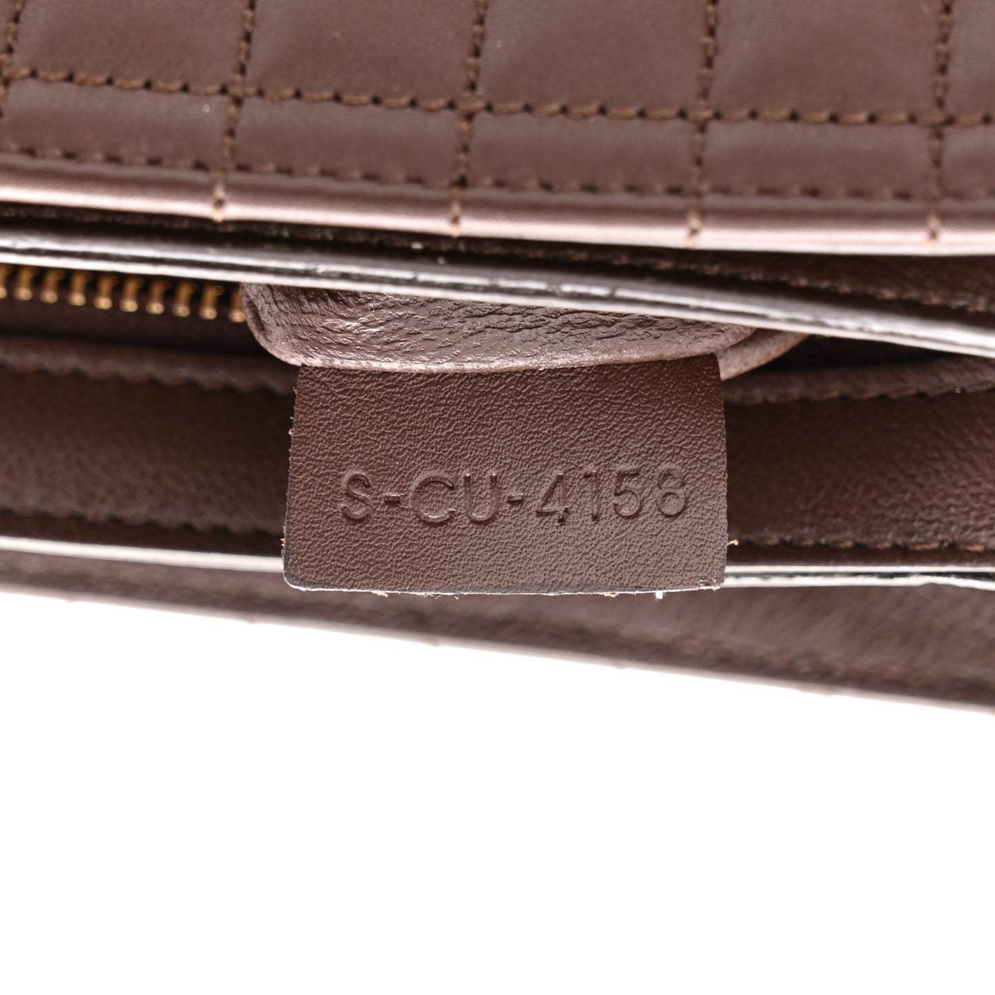 Calfskin Quilted Medium C Bag Camel