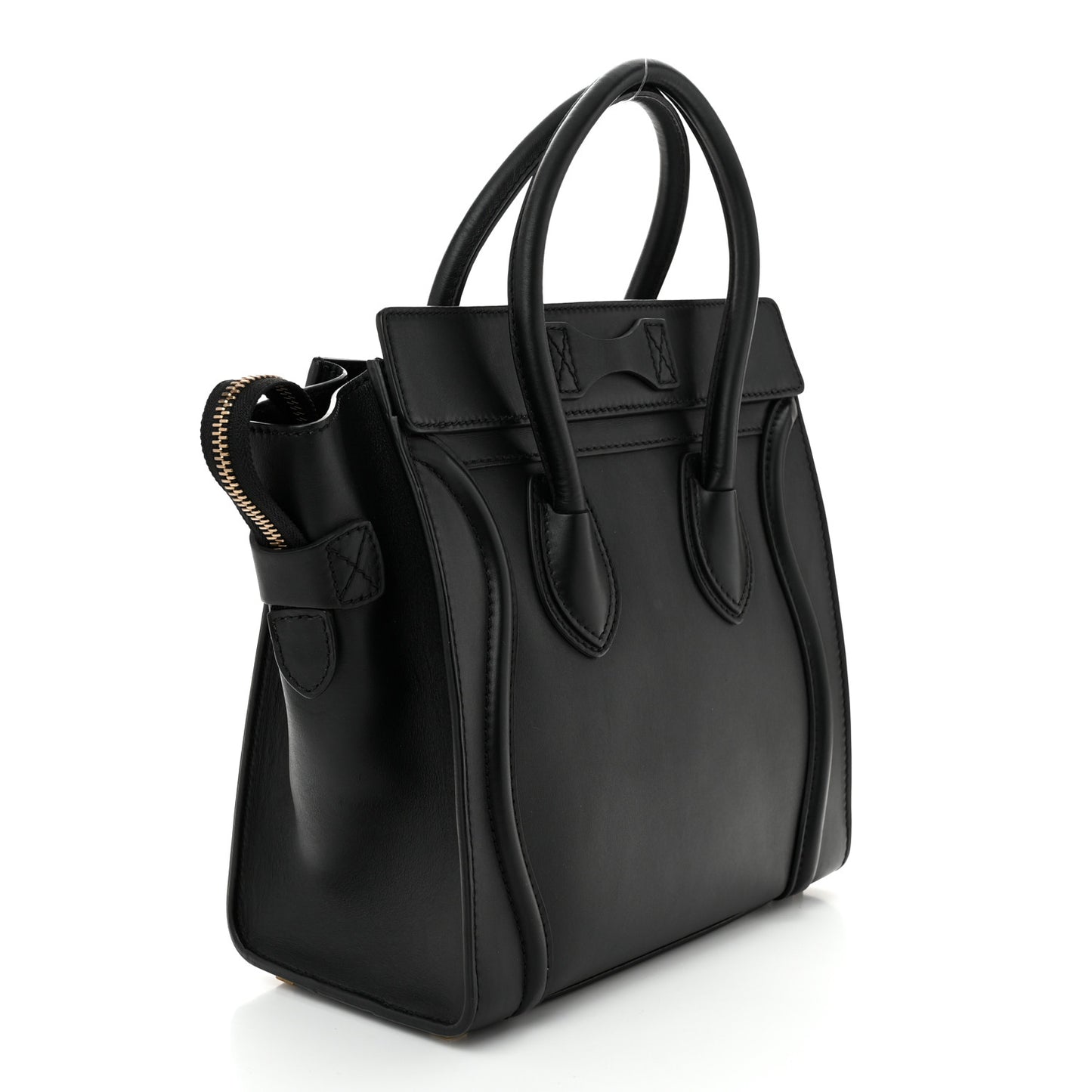 Smooth Calfskin Micro Luggage Black