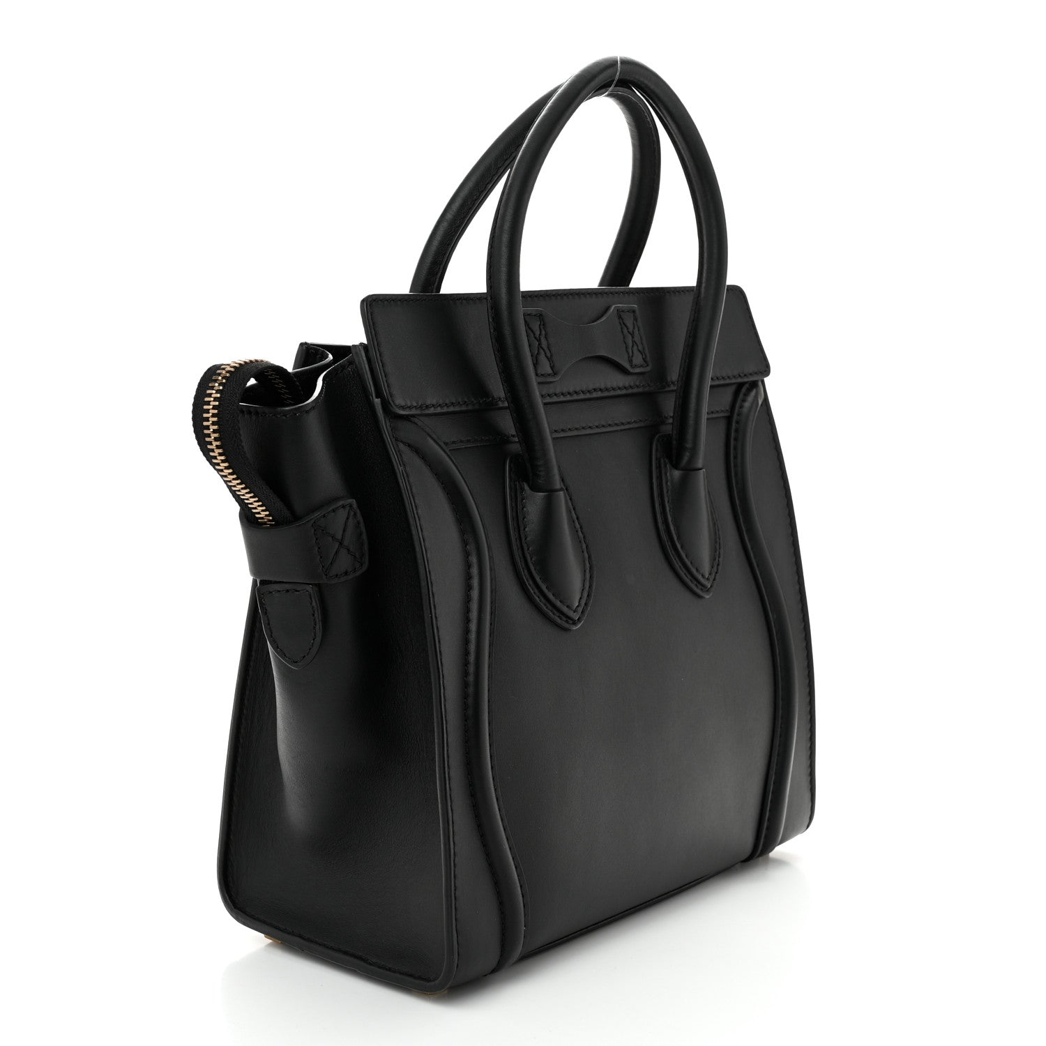 Celine Smooth Calfskin Micro Luggage Black 3 of 11