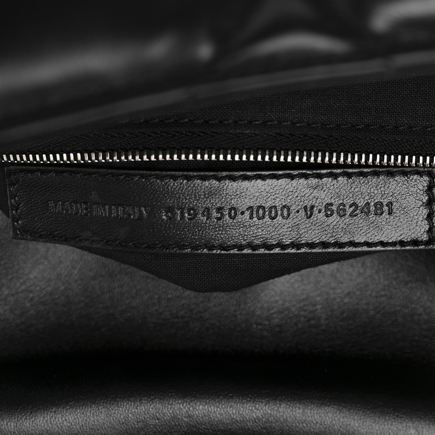 Balenciaga Nappa Calfskin Quilted Touch B Puffy Clutch Black 7 of 10