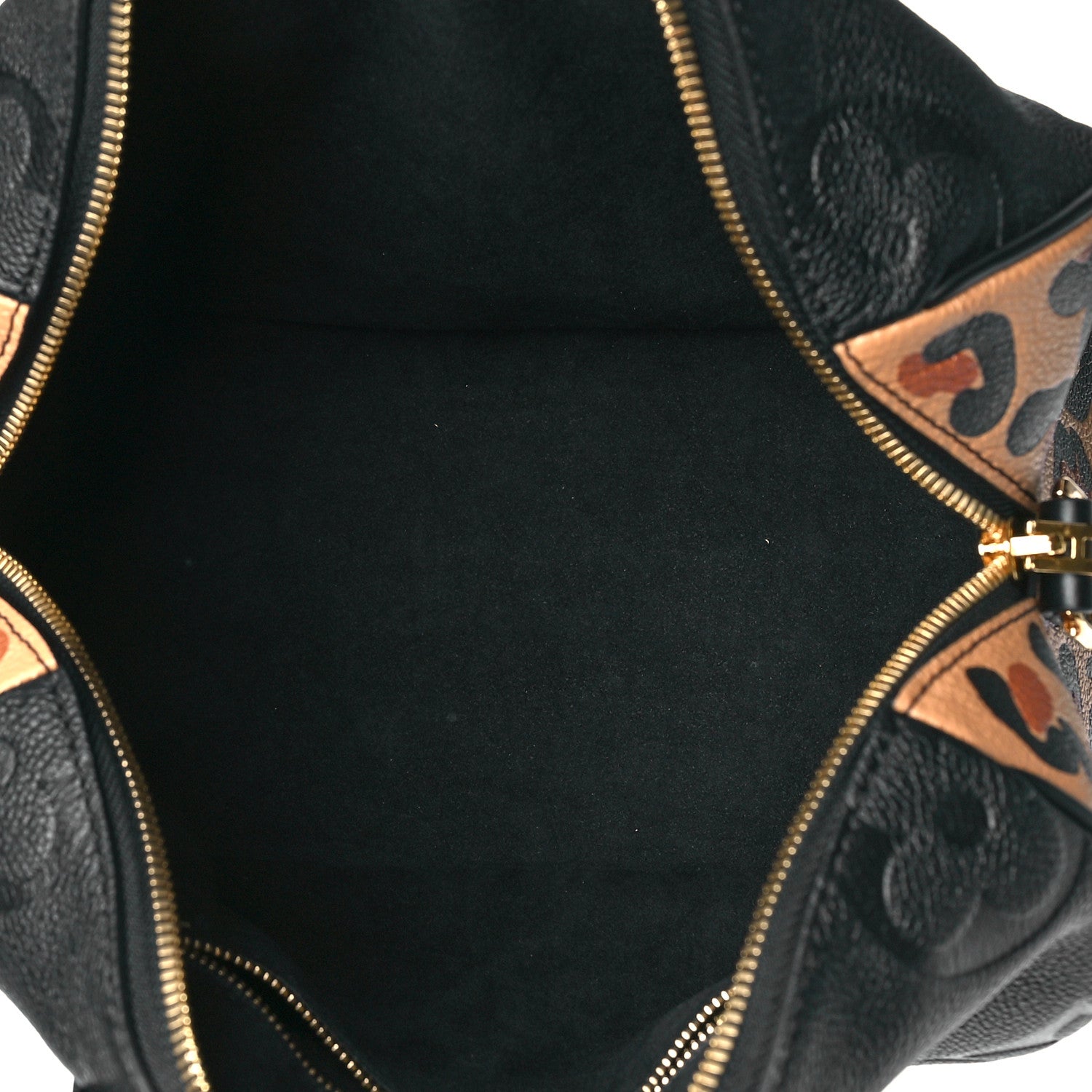 Louis Vuitton Empreinte Monogram Giant Wild At Heart Speedy Bandouliere 25 Black 5 of 8