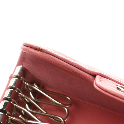 Chanel Lambskin Quilted 6 Key Holder Pink 9 of 9